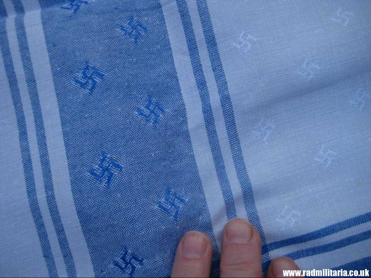 & original OLD TABLECLOTH with SWASTIKAS - large size. - Image 10