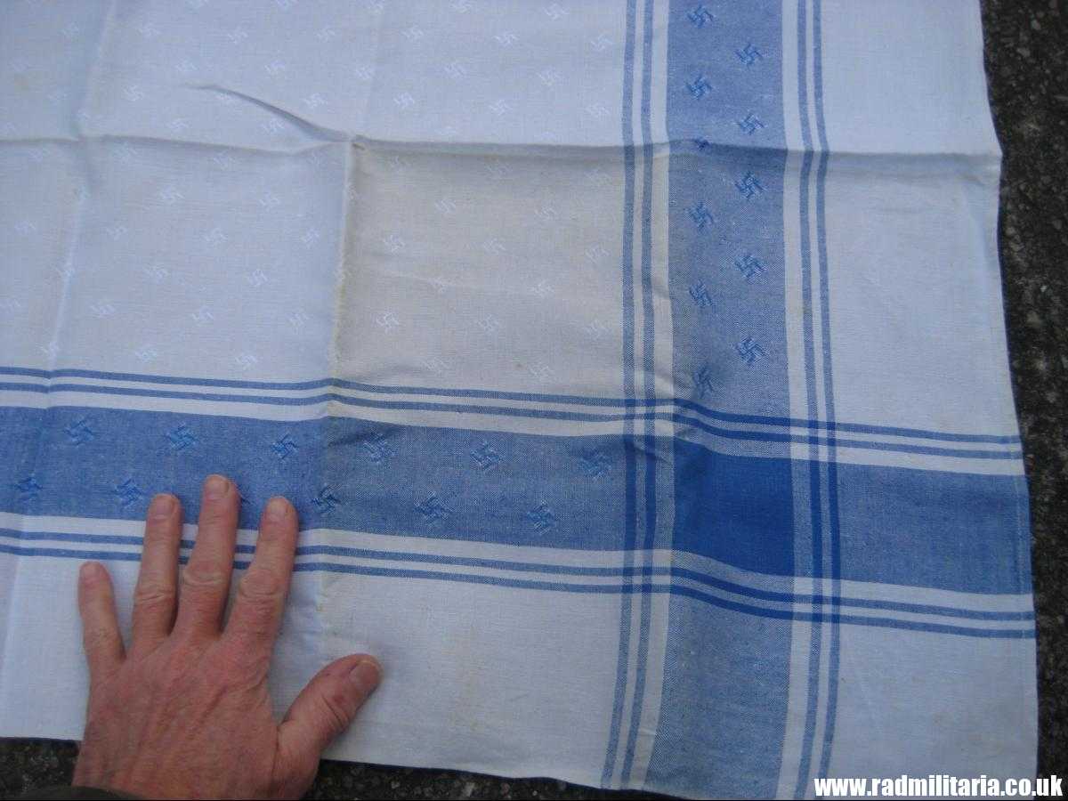 & original OLD TABLECLOTH with SWASTIKAS - large size. - Image 20