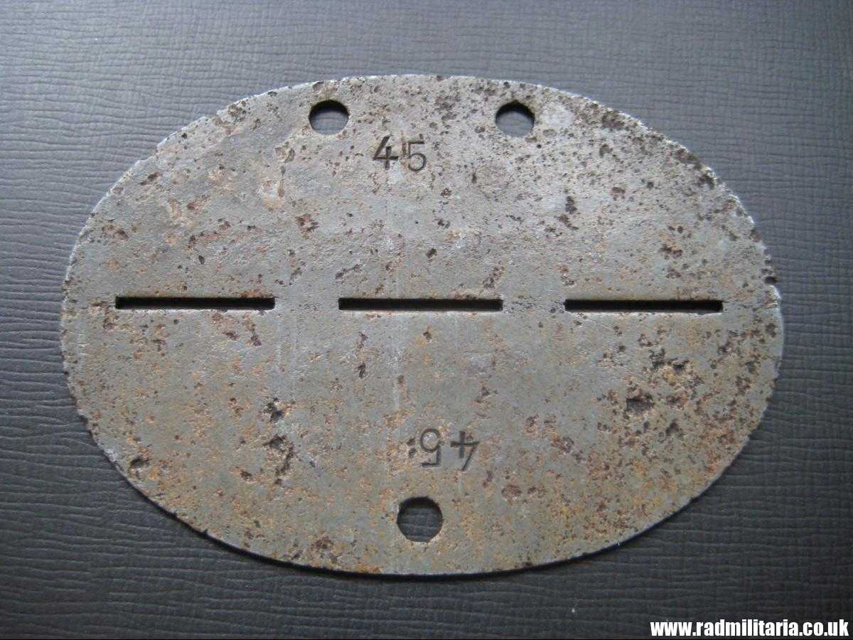 & WW2 original SS DOG TAG - ID Disc: LETTLAND: "4./J.R.5 LETT.SS - FRW.DIV." 100% genuine - very RARE ! - Image 17