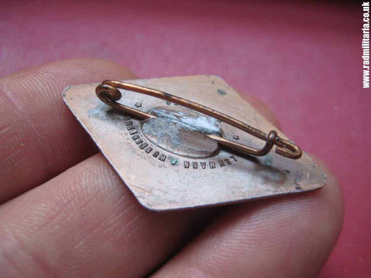 & WW2 German DRV RADSPORT JUGEND BADGE in Bronze - maker: Lehmann & Wundenberg Hannover, good condition. - Image 4