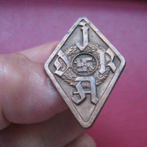 & WW2 German DRV RADSPORT JUGEND BADGE in Bronze - maker: Lehmann & Wundenberg Hannover, good condition.