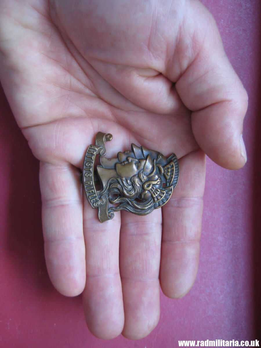 & WW1 original British CAP BADGE - 28th County of London REGIMENT Artists Rifles. - Image 9