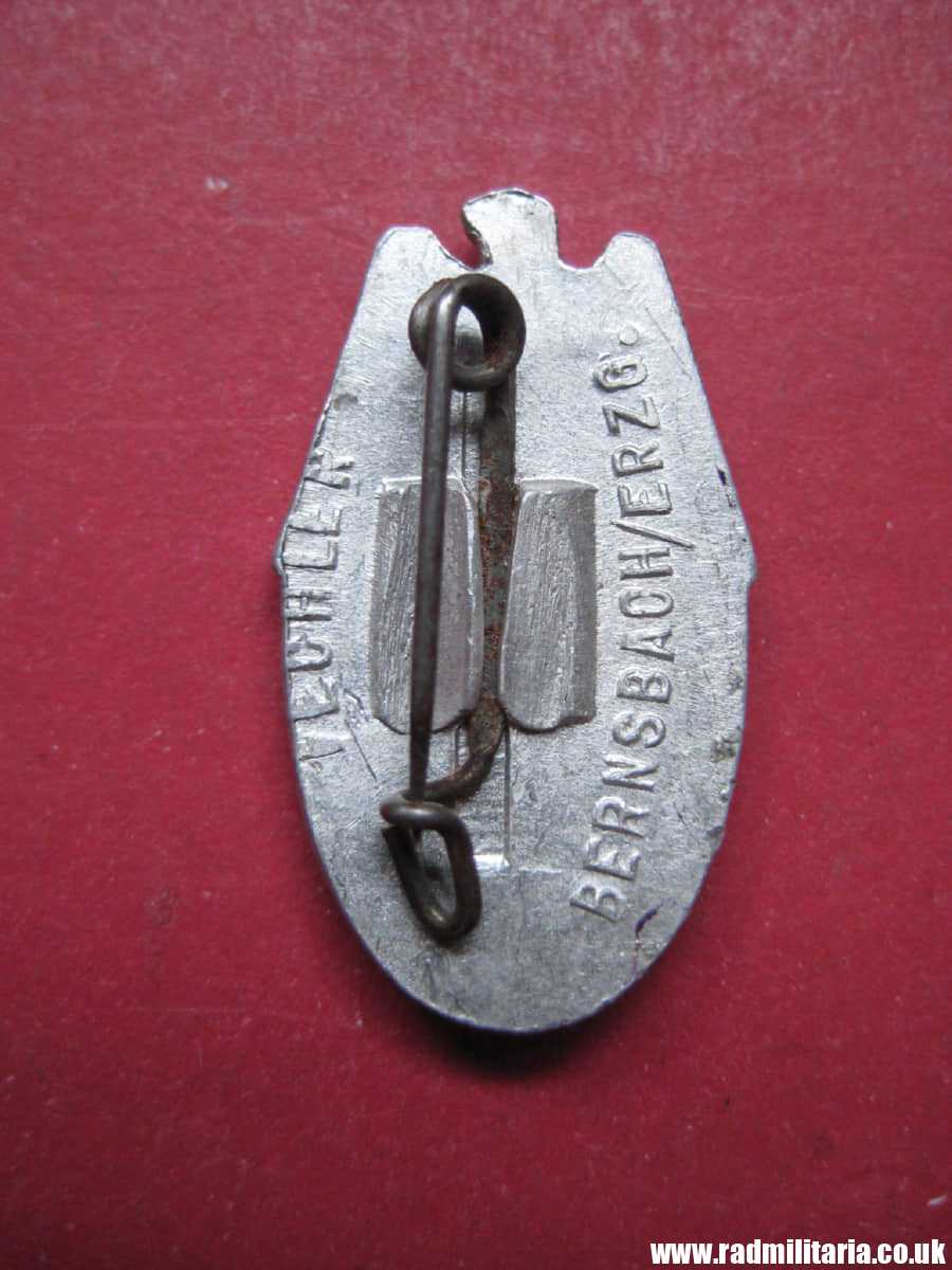 & WW2 German HJ HitlerJugend BADGE 1939 - maker: FECHLER BERNSBACH/ERZG. in v. good condition. - Image 5