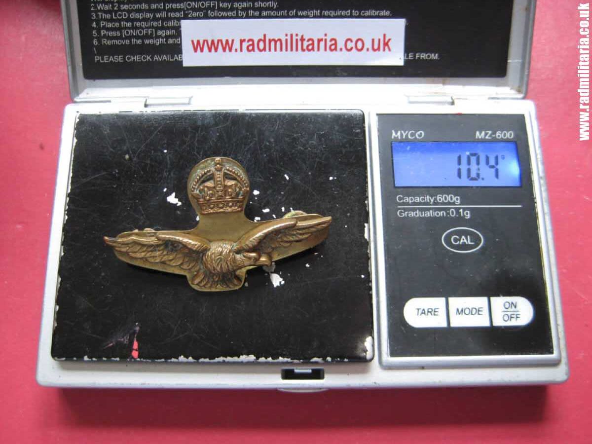 & WW2 Royal Air Force BADGE RAF original badge, 100% genuine !! - Image 10