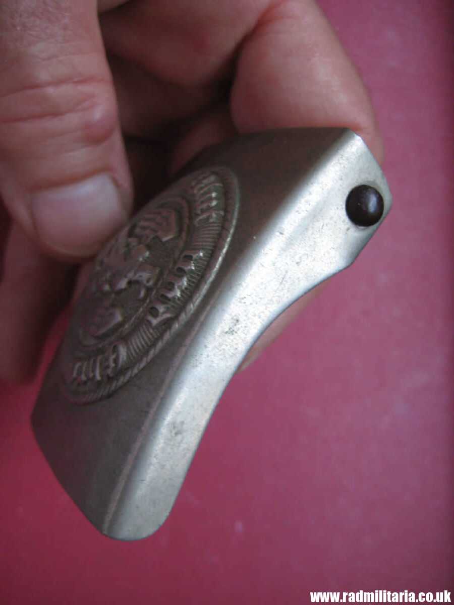 & WW2 original early HITLER YOUTH - HJ BELT BUCKLE made of white metal no maker marks. - Image 13