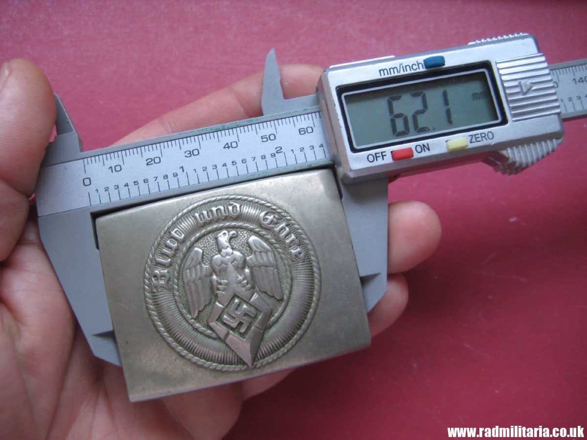 & WW2 original early HITLER YOUTH - HJ BELT BUCKLE made of white metal no maker marks. - Image 17