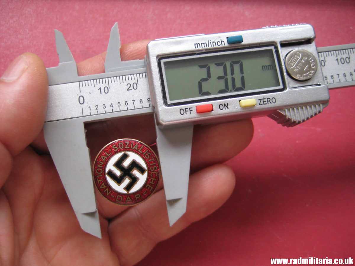 & WW2 German NSDAP membership ENAMEL BADGE marked: RZM. - Image 14