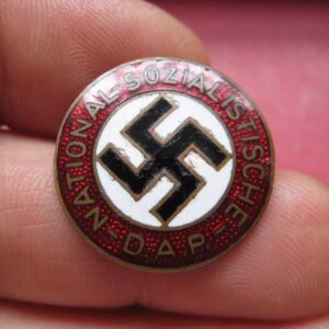 & WW2 German NSDAP membership ENAMEL BADGE marked: RZM.