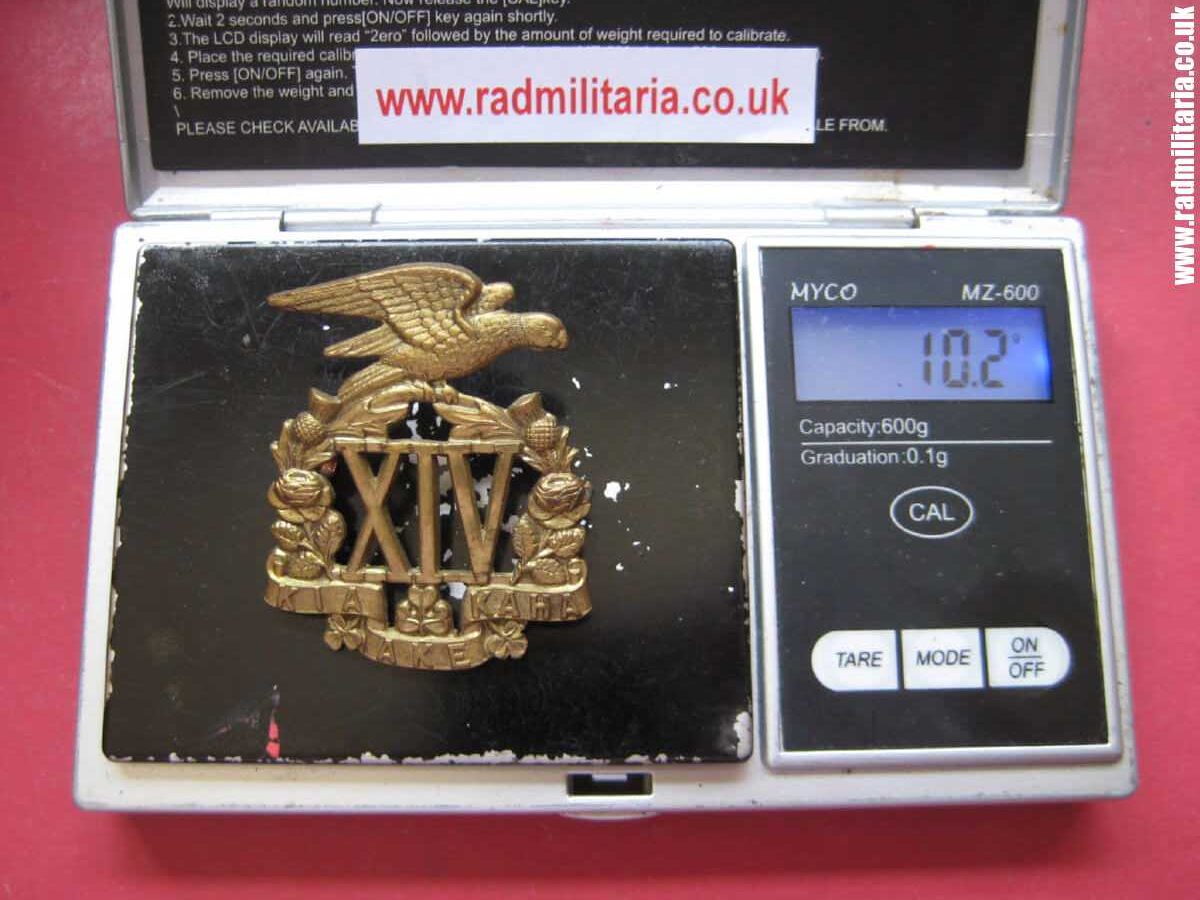 & WW1 New Zealand - 14th (South Otago Rifles Regiment) CAP BADGE maker: Gaunt London - genuine. - Image 16