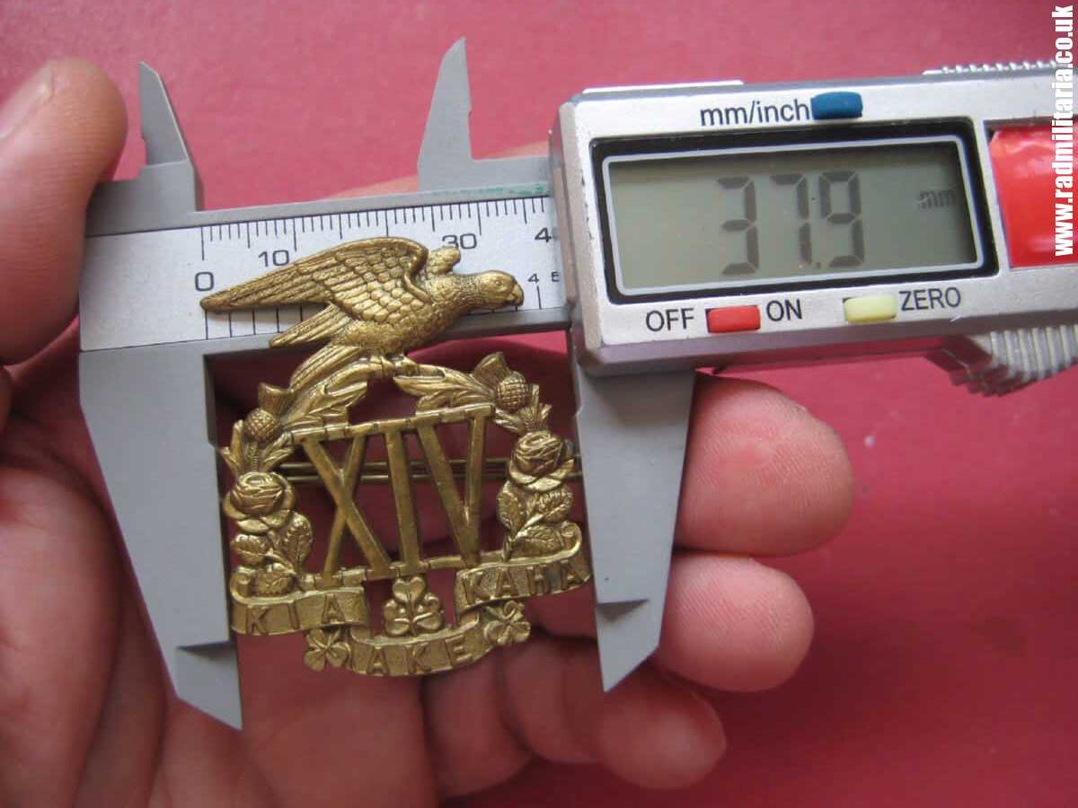 & WW1 New Zealand - 14th (South Otago Rifles Regiment) CAP BADGE maker: Gaunt London - genuine. - Image 14
