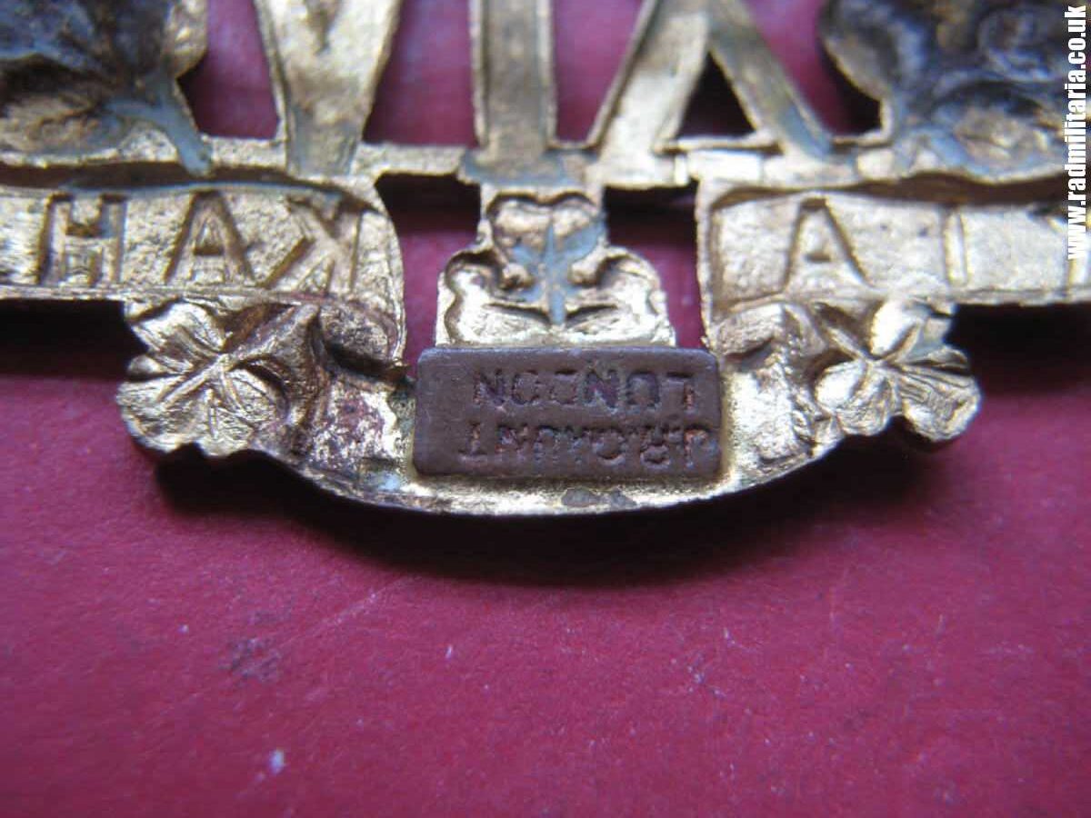 & WW1 New Zealand - 14th (South Otago Rifles Regiment) CAP BADGE maker: Gaunt London - genuine. - Image 9