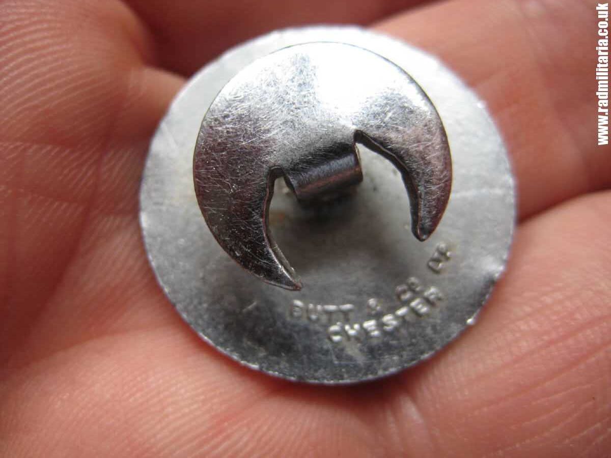& WW2 original British buttonhole ENAMEL BADGE - Cheshire Air Raid Wardens. - Image 3