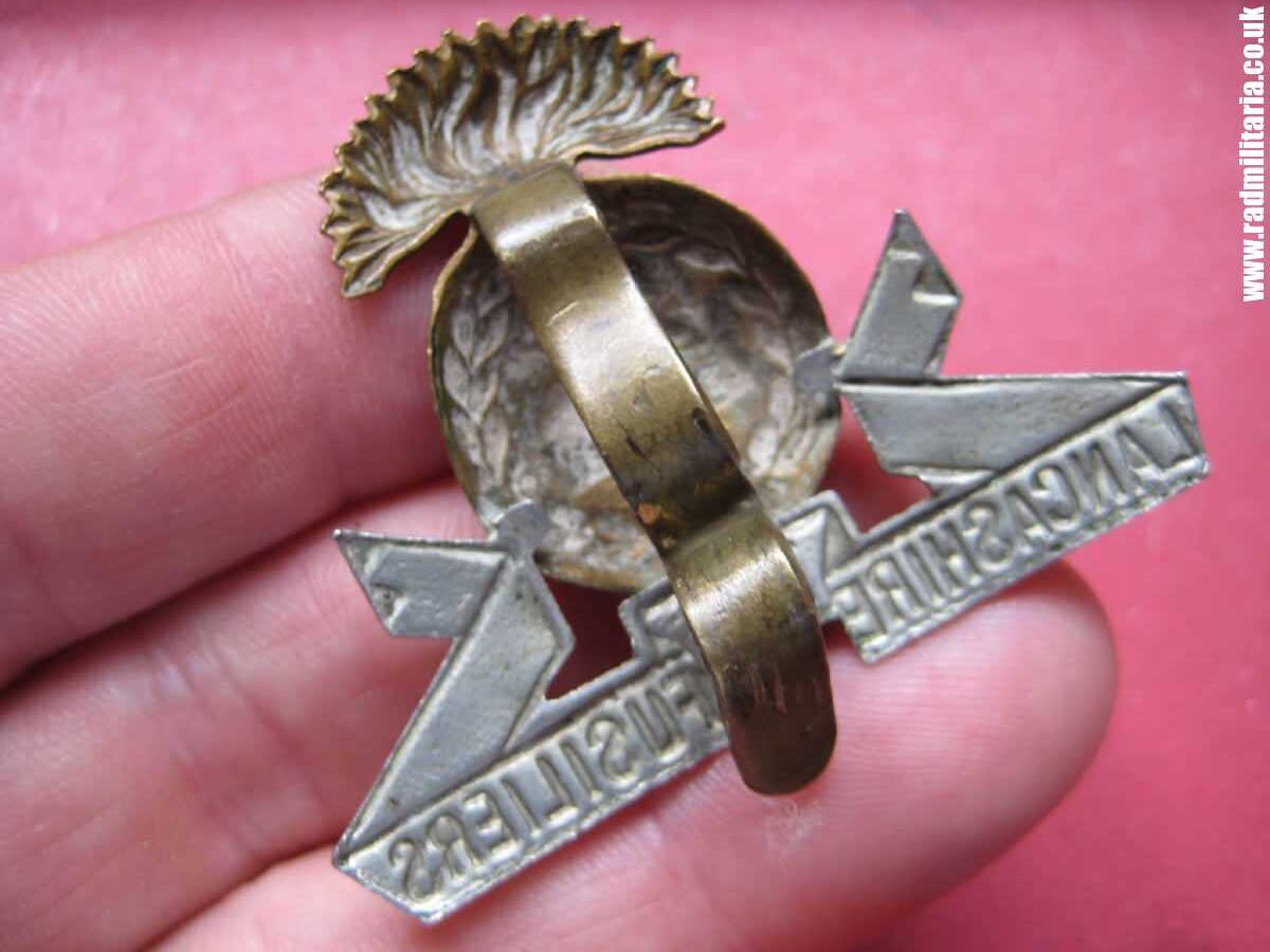 & WW2 British Army bi-metal CAP BADGE - Lancashire Fusiliers Regiment. - Image 16