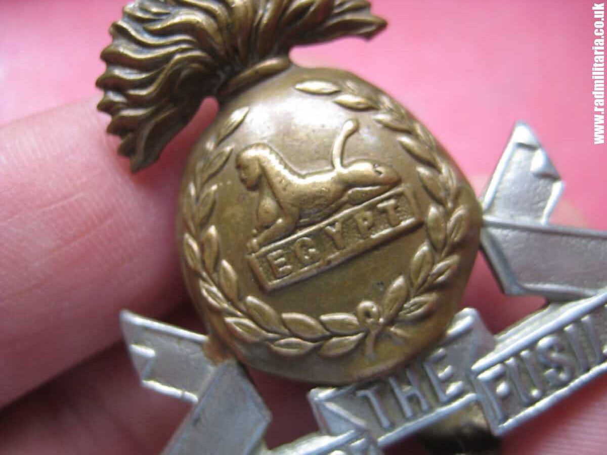 & WW2 British Army bi-metal CAP BADGE - Lancashire Fusiliers Regiment. - Image 12