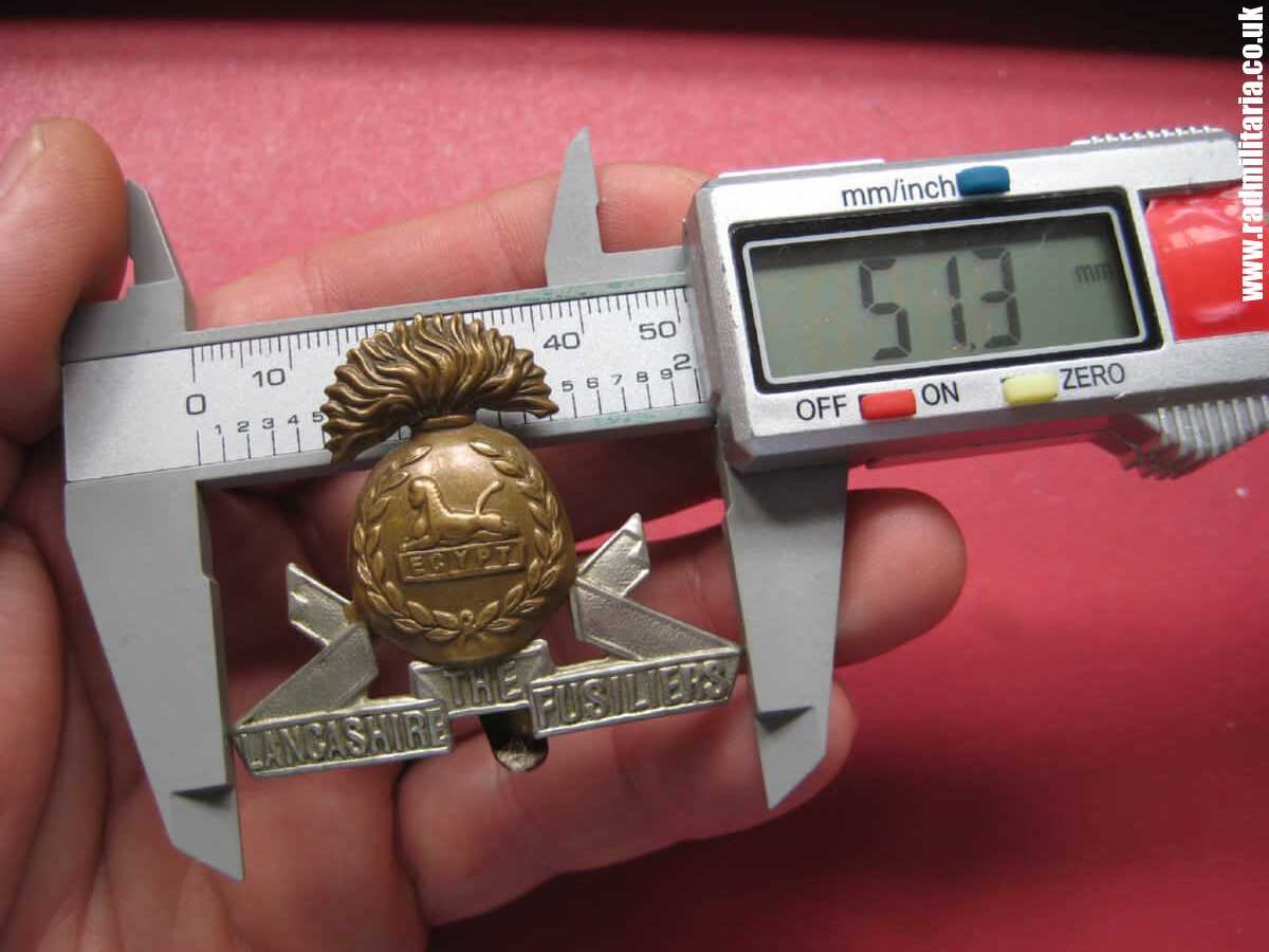 & WW2 British Army bi-metal CAP BADGE - Lancashire Fusiliers Regiment. - Image 5