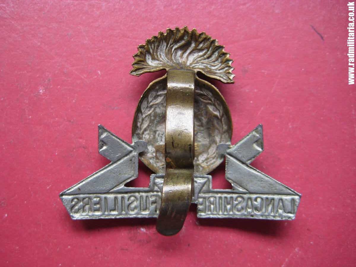 & WW2 British Army bi-metal CAP BADGE - Lancashire Fusiliers Regiment. - Image 3