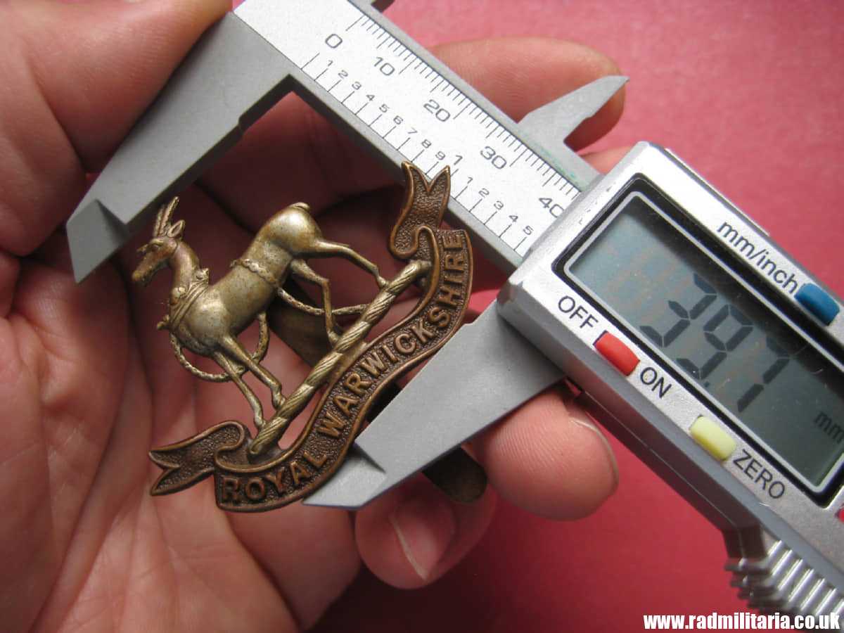 & WW1 British CAP BADGE: Royal Warwickshire Regiment. - Image 6