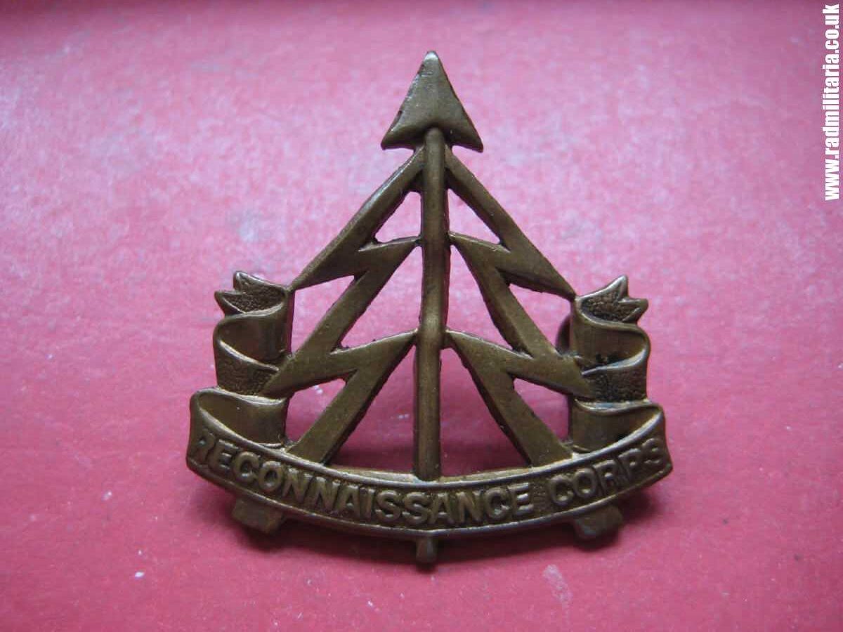 & WW2 British Army original CAP BADGE - RECONNAISSANCE CORPS. - Image 6