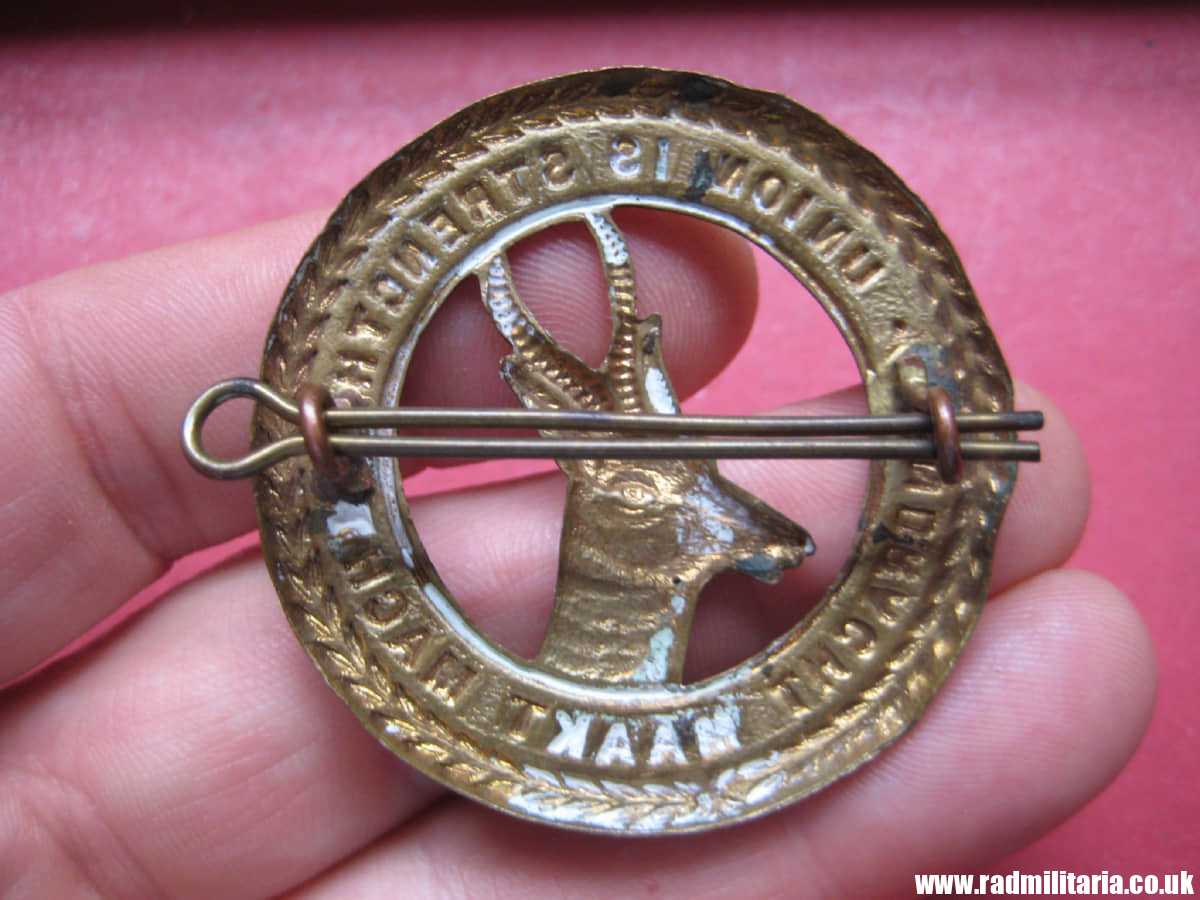 & WW1/WW2 original CAP BADGE large size - Infantry Forces Division SOUTH AFRICA. - Image 3