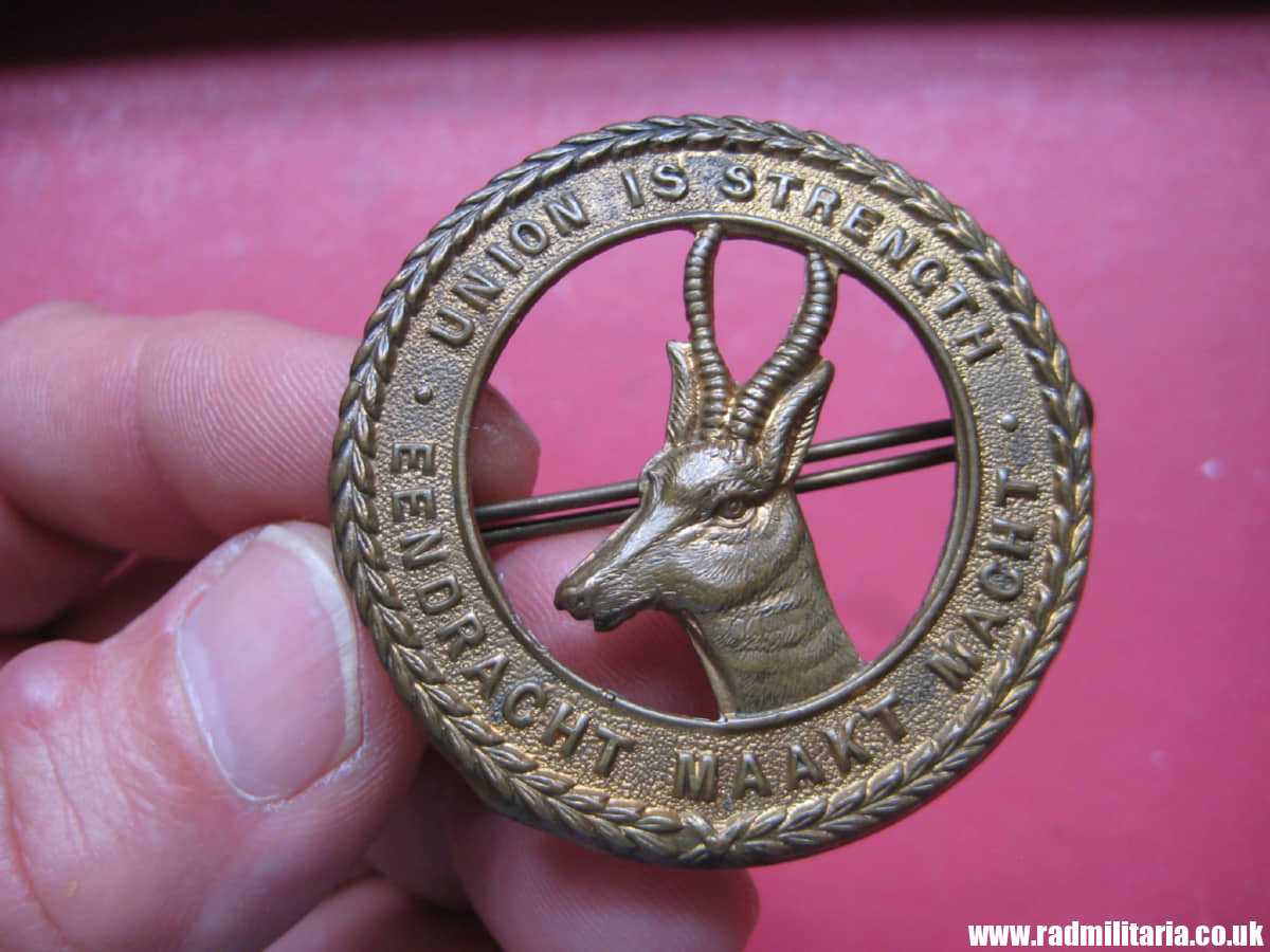& WW1/WW2 original CAP BADGE large size - Infantry Forces Division SOUTH AFRICA. - Image 6