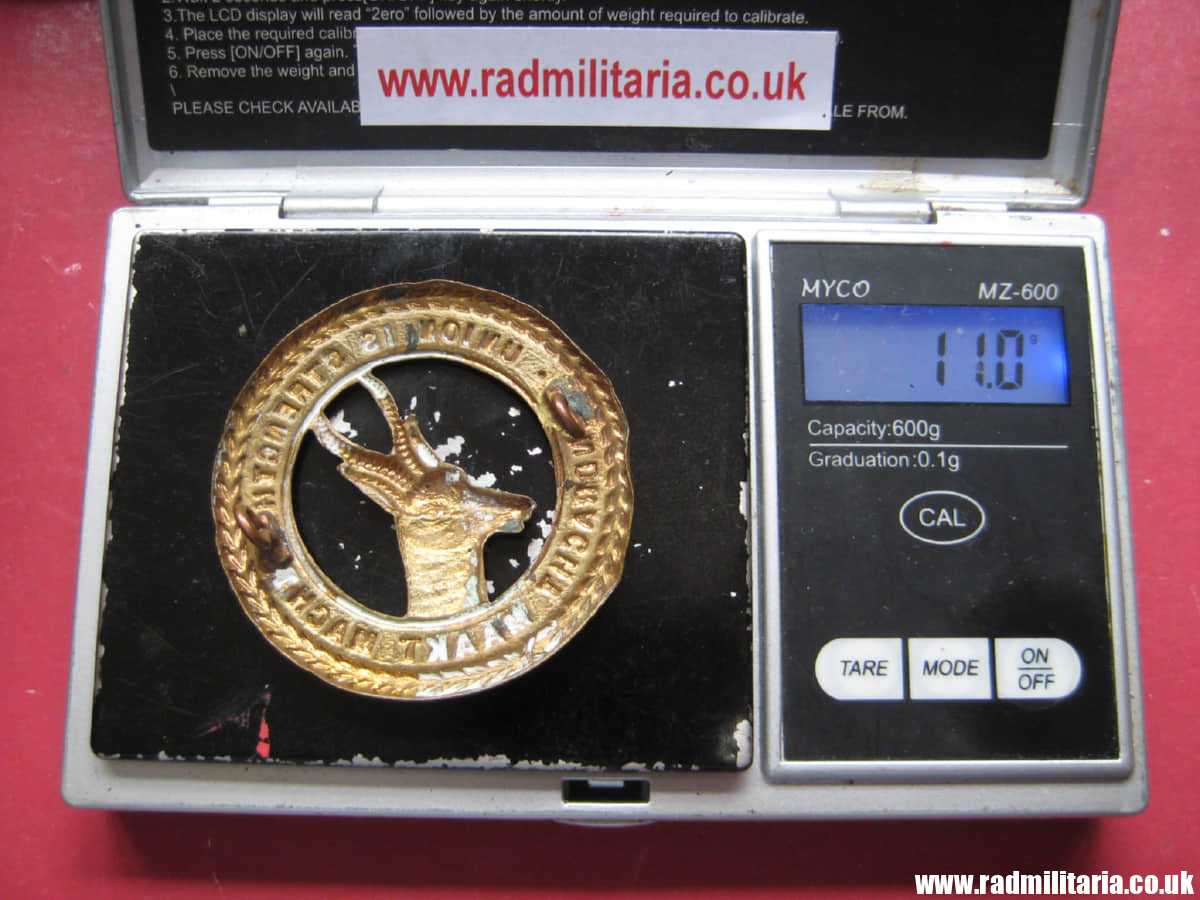 & WW1/WW2 original CAP BADGE large size - Infantry Forces Division SOUTH AFRICA. - Image 9