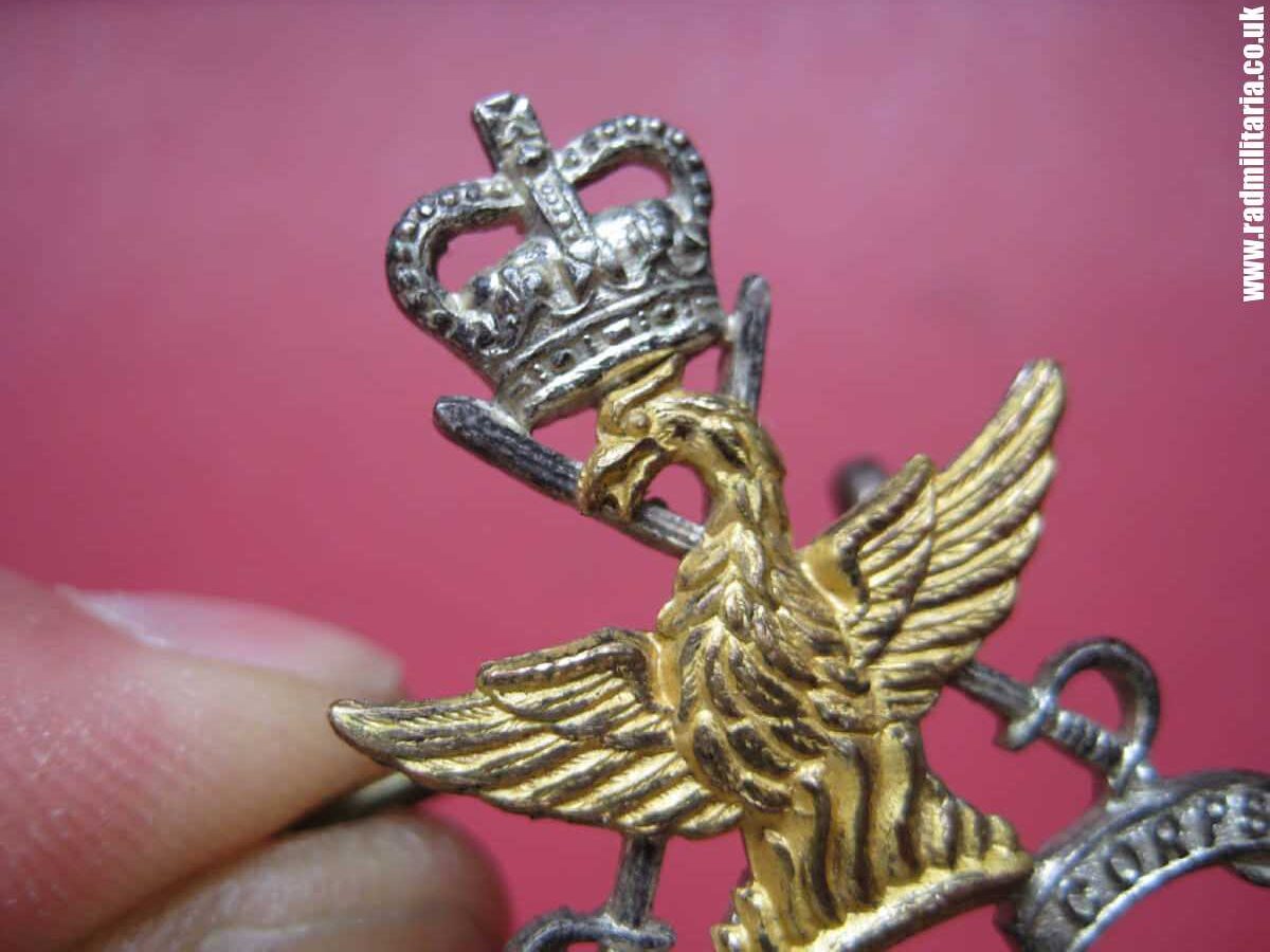 & Mobile Defence Corps Officer's CAP BADGE circa 1955-59 by J.R. Gaunt London. - Image 11