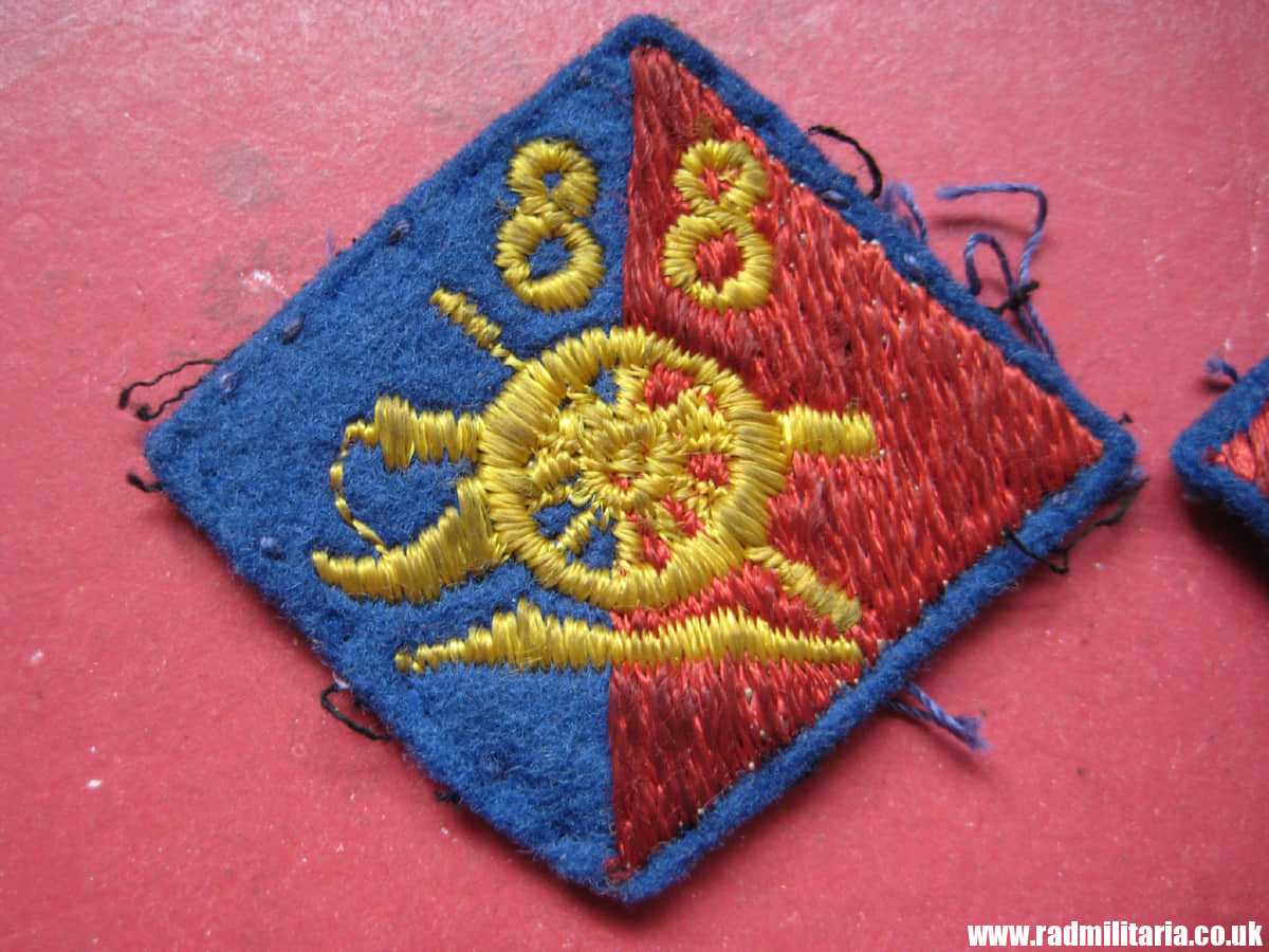 & original British 88th Army Group Royal Artillery (AGRA) embroidered FORMATION SIGN - PATCH. - Image 15