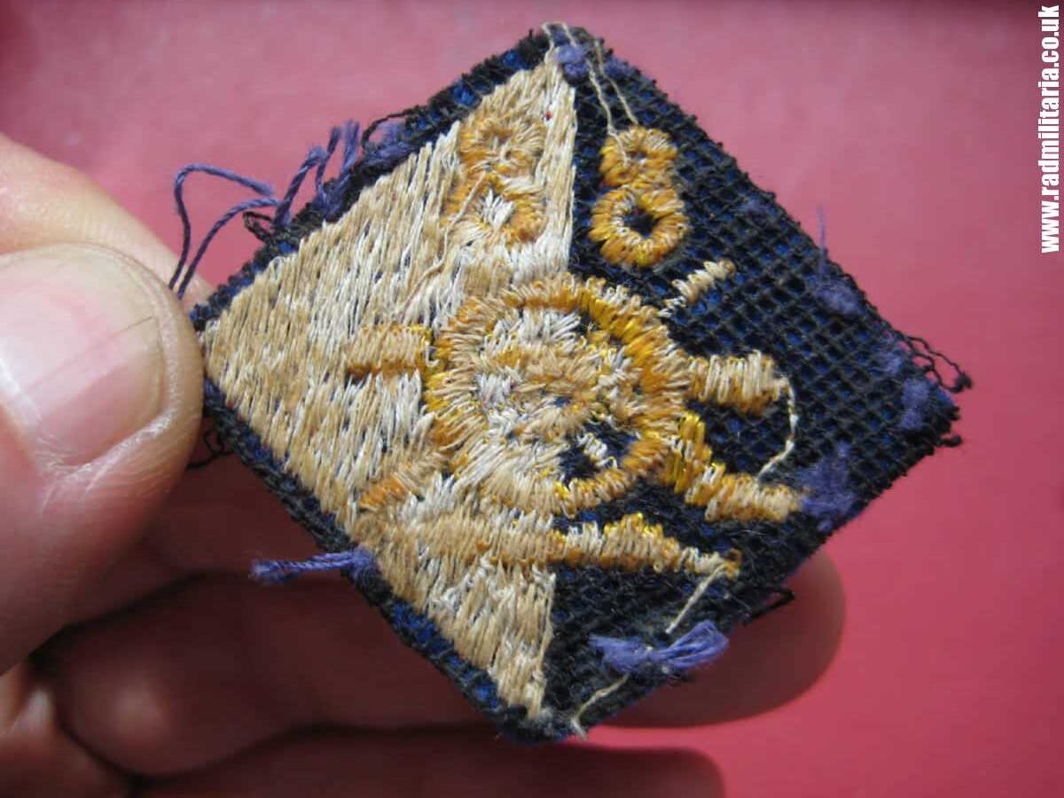 & original British 88th Army Group Royal Artillery (AGRA) embroidered FORMATION SIGN - PATCH. - Image 9