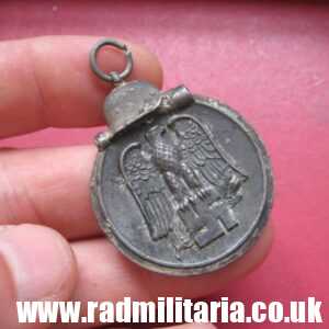 & WW2 German MEDAL - WINTERSCHLACHT IM OSTEN 1941/42 - genuine, metal detecting.