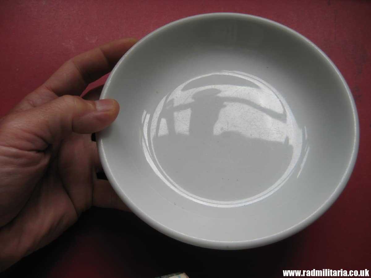 & WW2 original German CERAMIC Wehrmacht SAUCER/SIDE PLATE - maker: BW BAUSCHER WEIDEN 1941. - Image 8