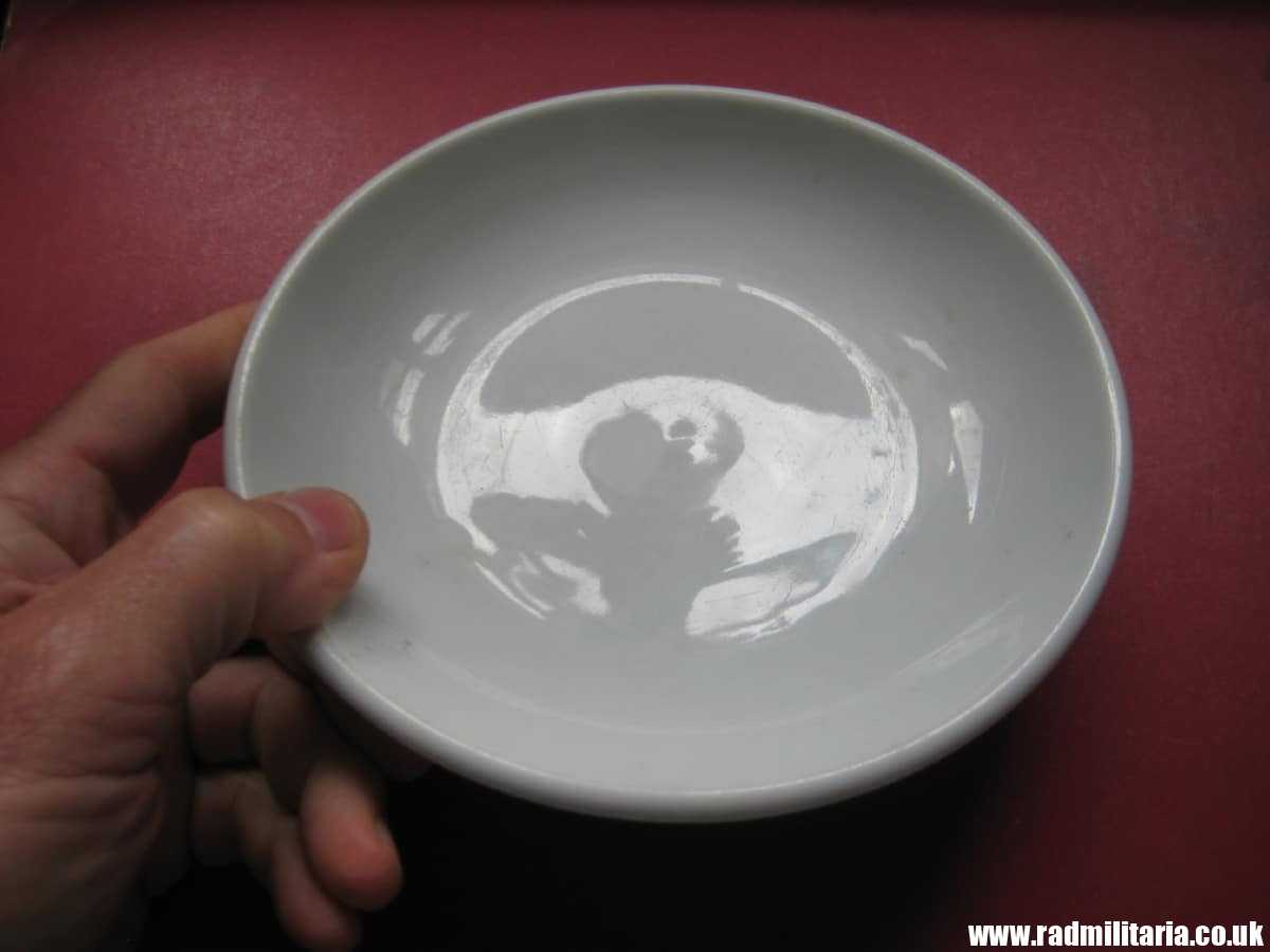 & WW2 original German CERAMIC Wehrmacht SAUCER/SIDE PLATE - maker: 1938 PMR BAVARIA Jaeger & Co - Image 2