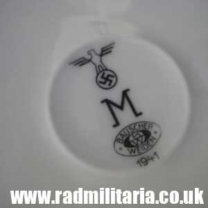& WW2 genuine ceramic BOWL - KRIEGSMARINE, maker: BW BAUSCHER WEIDEN 1941
