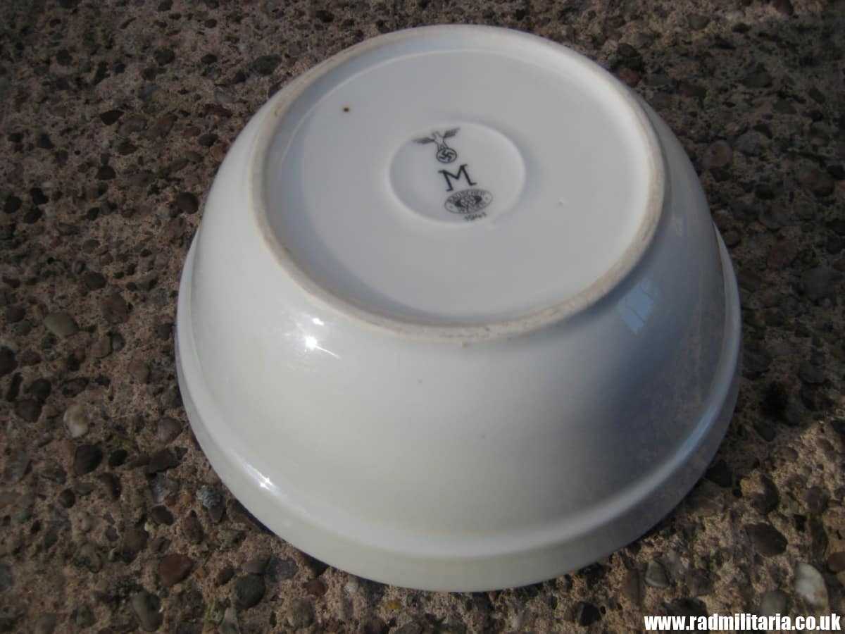 & WW2 genuine ceramic BOWL - KRIEGSMARINE, maker: BW BAUSCHER WEIDEN 1941 - Image 12