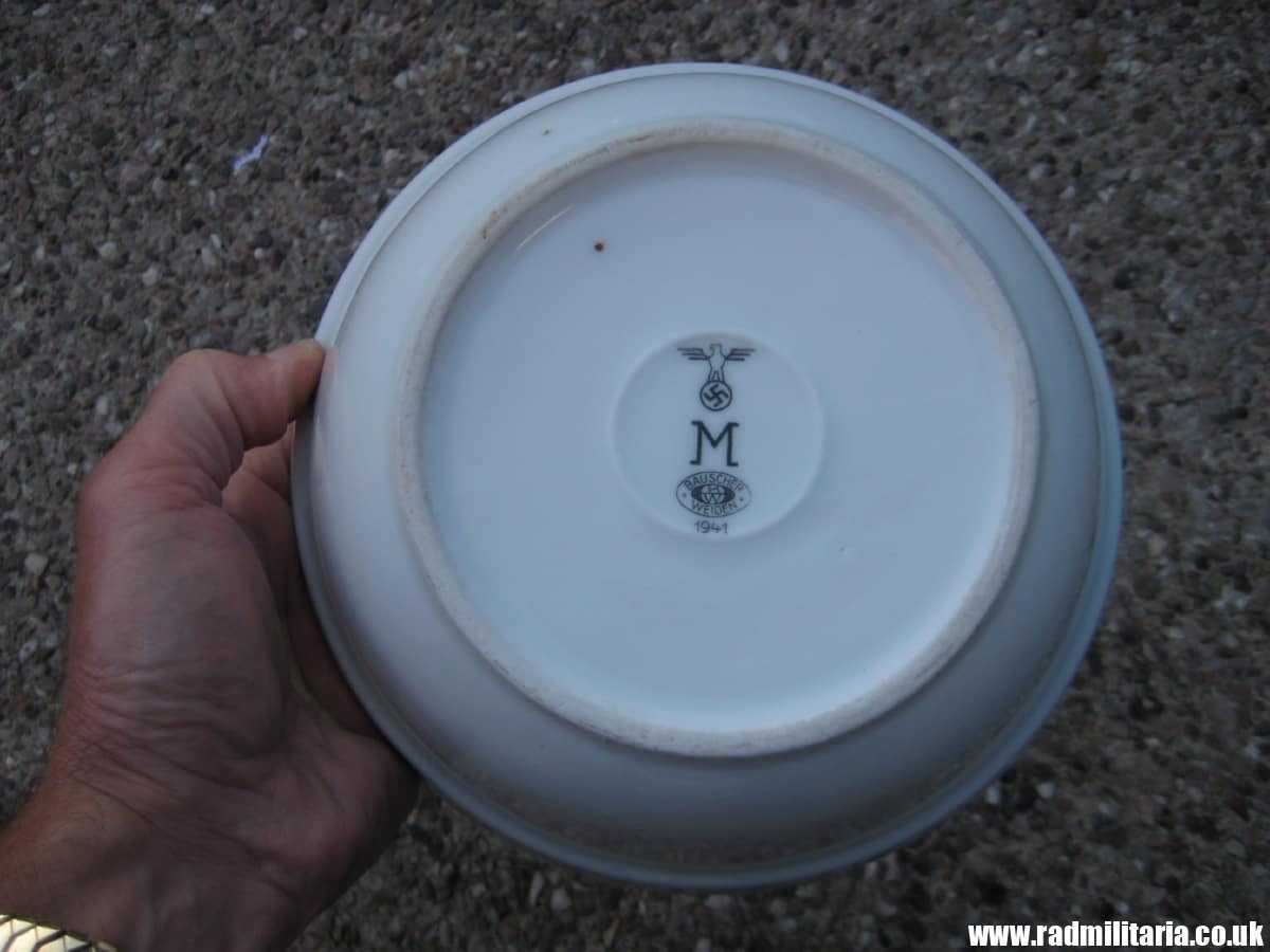 & WW2 genuine ceramic BOWL - KRIEGSMARINE, maker: BW BAUSCHER WEIDEN 1941 - Image 19