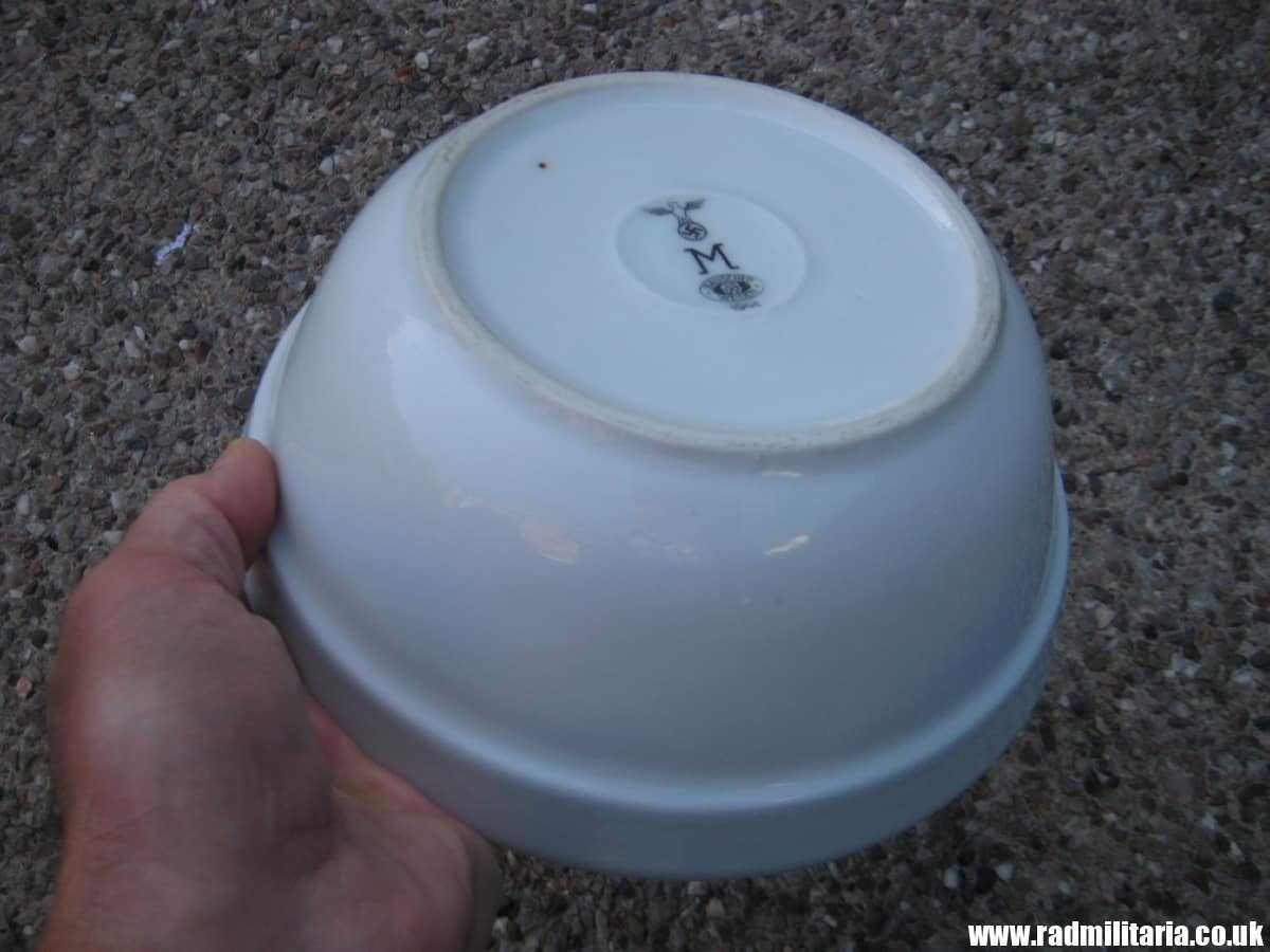 & WW2 genuine ceramic BOWL - KRIEGSMARINE, maker: BW BAUSCHER WEIDEN 1941 - Image 20