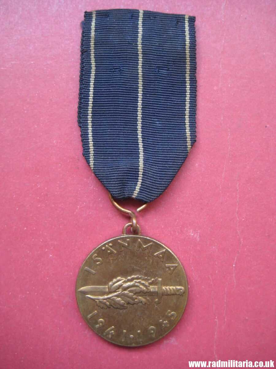 & Finland MEDAL with original ribbon - Continuation War MEDAL 1941 - 1945. - Image 4