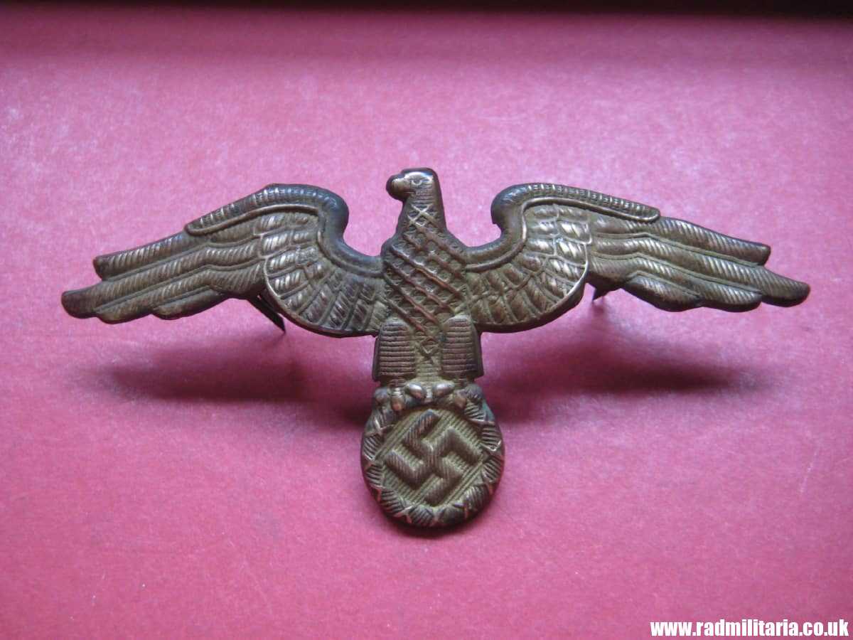& WW2 original German Diplomatic EAGLE Cap BADGE large size, RMBO official CAP BADGE - very rare !!! - Image 2
