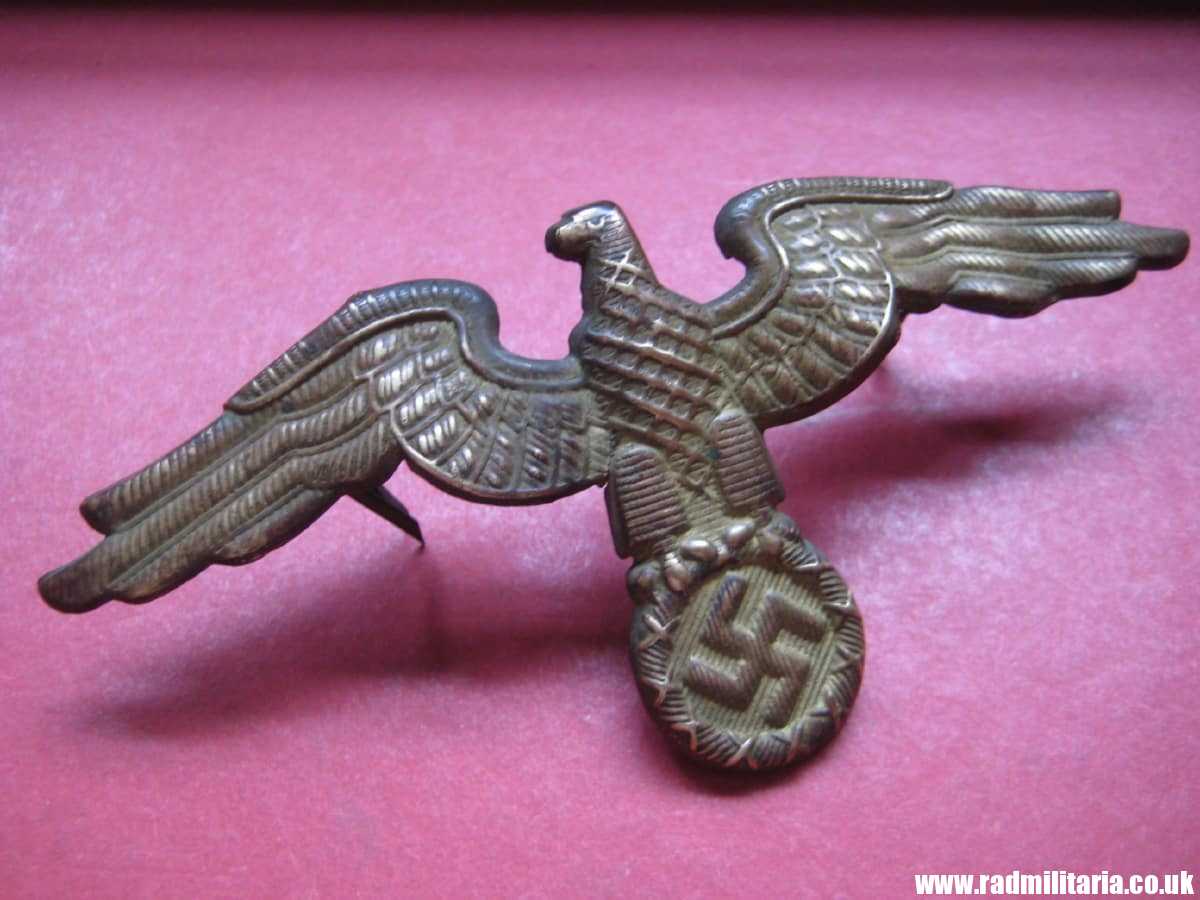 & WW2 original German Diplomatic EAGLE Cap BADGE large size, RMBO official CAP BADGE - very rare !!! - Image 4