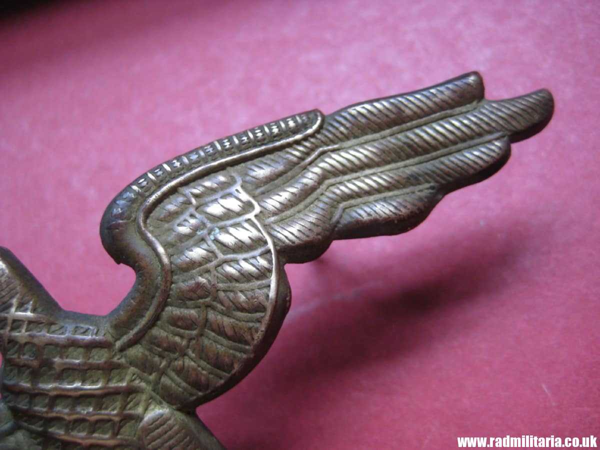 & WW2 original German Diplomatic EAGLE Cap BADGE large size, RMBO official CAP BADGE - very rare !!! - Image 5