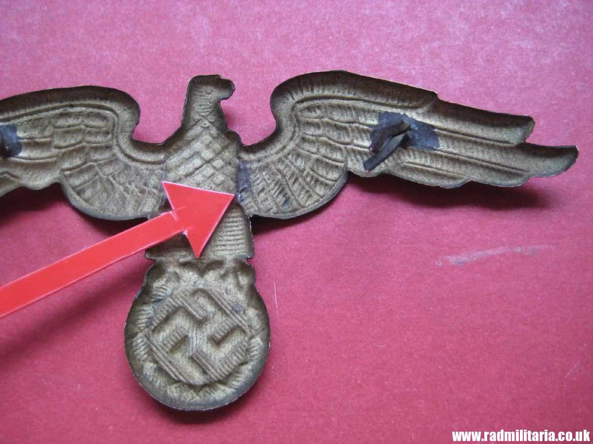 & WW2 original German Diplomatic EAGLE Cap BADGE large size, RMBO official CAP BADGE - very rare !!! - Image 14