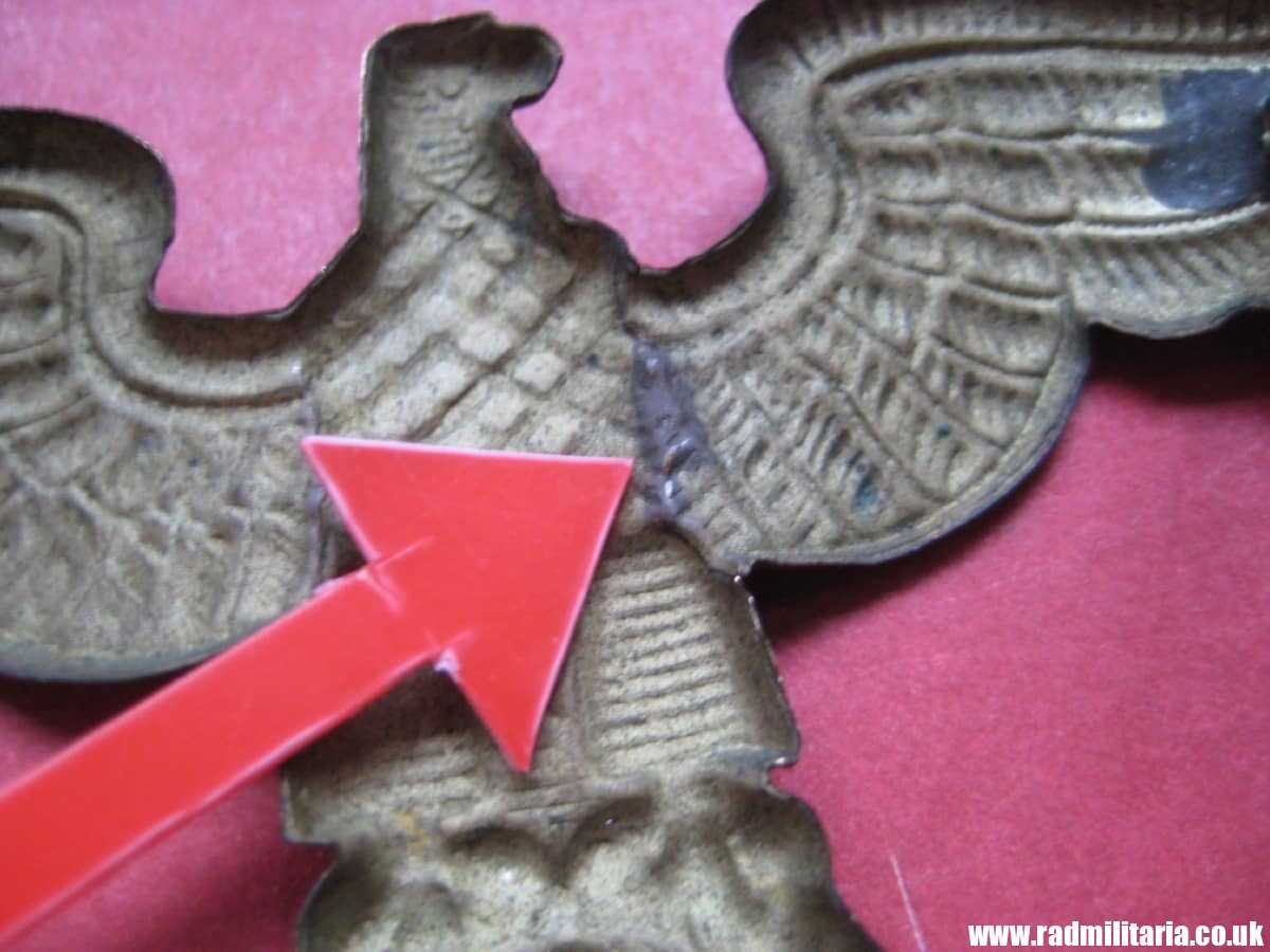 & WW2 original German Diplomatic EAGLE Cap BADGE large size, RMBO official CAP BADGE - very rare !!! - Image 15