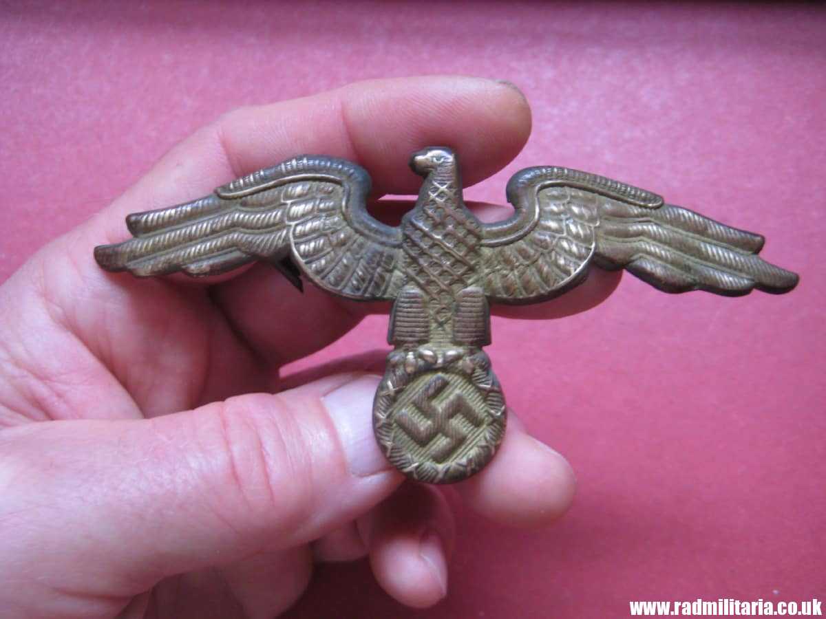 & WW2 original German Diplomatic EAGLE Cap BADGE large size, RMBO official CAP BADGE - very rare !!!