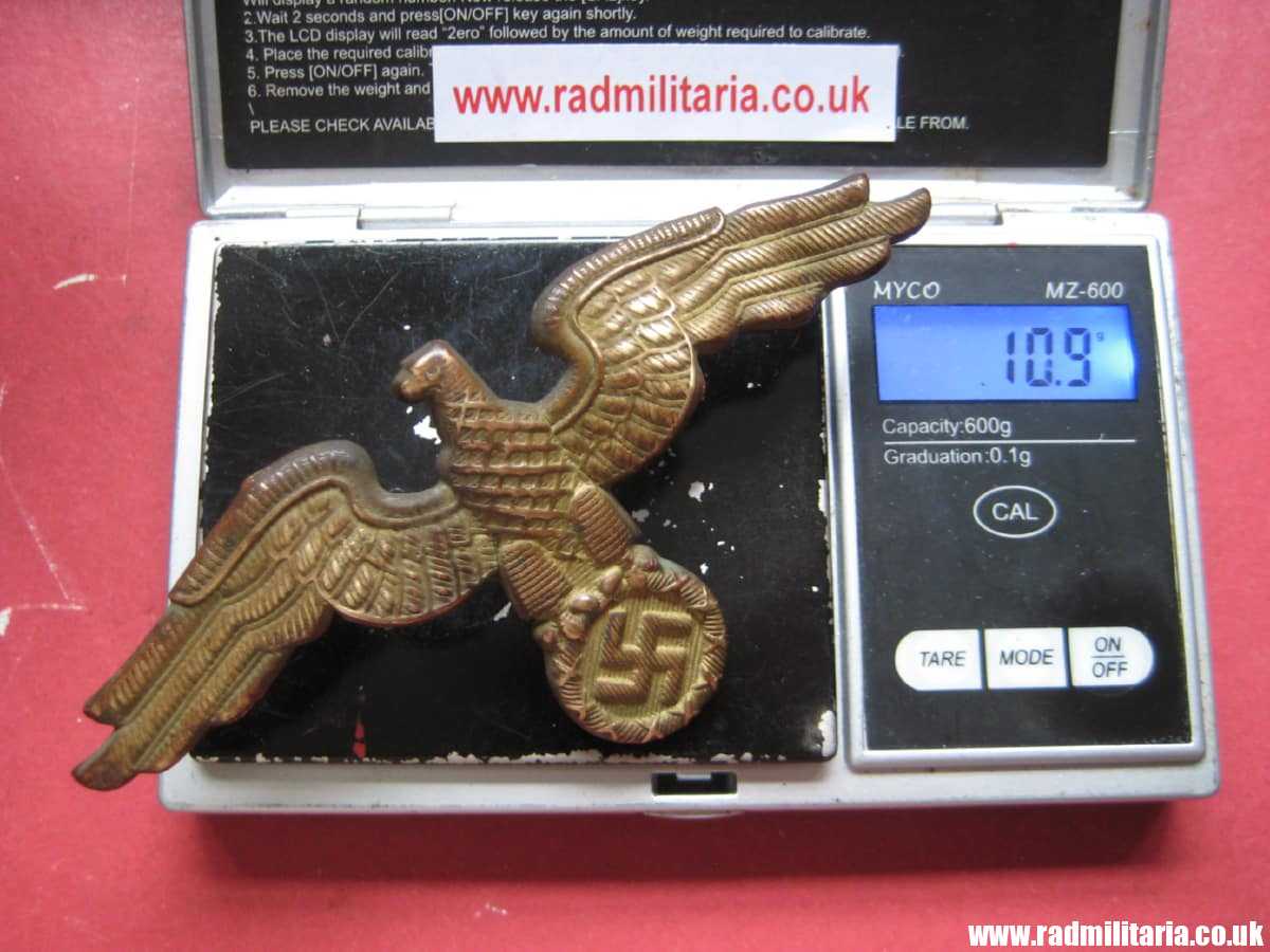 & WW2 original German Diplomatic EAGLE Cap BADGE large size, RMBO official CAP BADGE - very rare !!! - Image 21