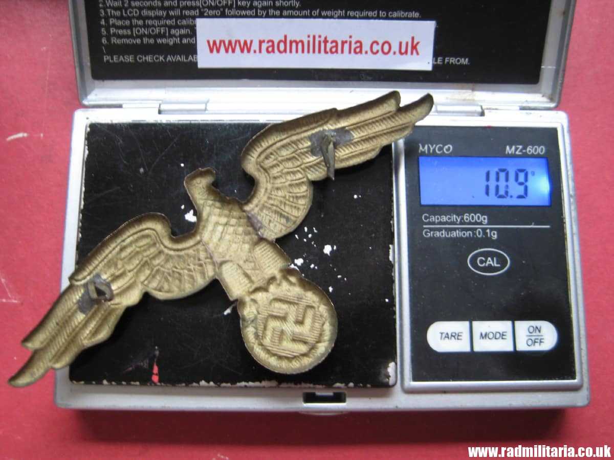 & WW2 original German Diplomatic EAGLE Cap BADGE large size, RMBO official CAP BADGE - very rare !!! - Image 22