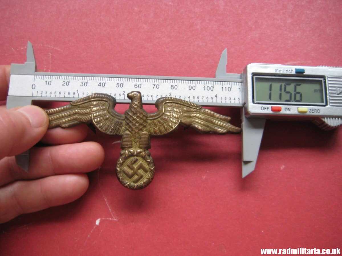 & WW2 original German Diplomatic EAGLE Cap BADGE large size, RMBO official CAP BADGE - very rare !!! - Image 23