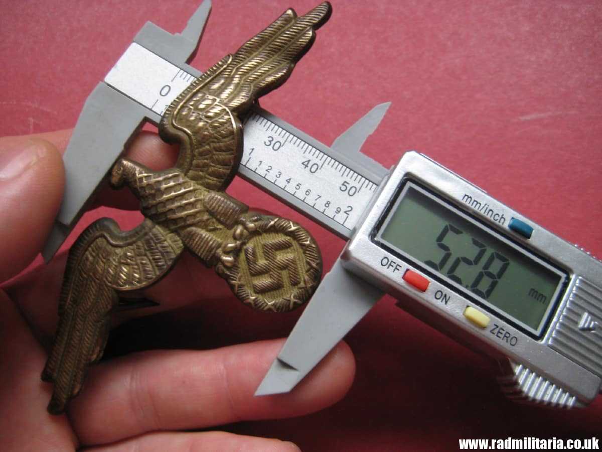 & WW2 original German Diplomatic EAGLE Cap BADGE large size, RMBO official CAP BADGE - very rare !!! - Image 24